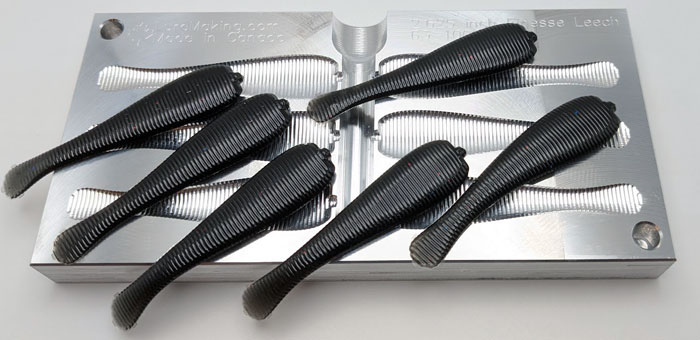 CNC Ned Leech SoftBait Molds ::: LureMaking.com
